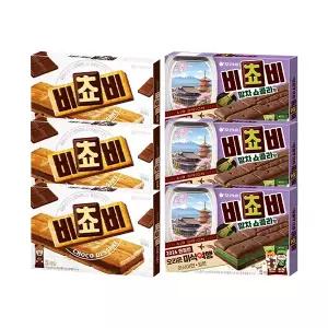 오리온 비쵸비 125g, 3개 + 비쵸비 말차쇼콜라맛 125g, 3개