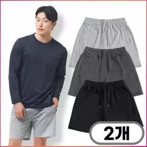 [2장] MACCI(마찌) 여름 특양면 반바지 스판 팬츠 쿨링 밴딩 야외 스포츠 작업복 바지
