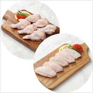 풀토래 냉장 닭윙1kg+닭봉1kg 세트_국내산