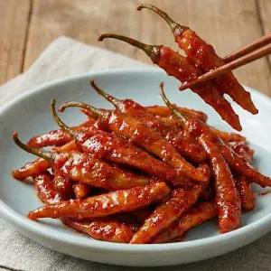 반찬단지 고추무침 1kg 양념고추 밑반찬 장아찌