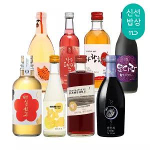 [품질보장] 과일주세트_장수오미자,호감,사랑할때12,오디랑,빙탄복,덕유산머루주,맑은내일유자,매실원주13
