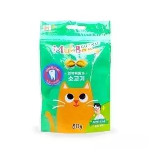 먹방 가수분해 고양이트릿 80g 소고기