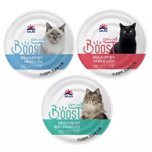 사조 옵티원 부스터 캣 캔 160g x 48개 고양이캔