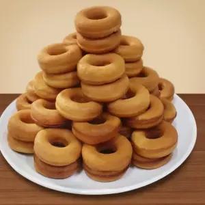 오븐에 구운 미니도너츠 250g+250g (약50개입) /당일생산 구운도넛 아이간식 카페디저트