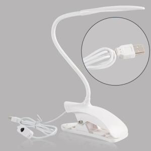 LED 스탠드 집게형 자바라 책상 침대 조명