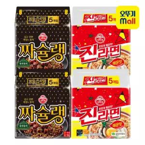 오뚜기 진라면 매운맛 120g 10개+짜슐랭 145g 10개