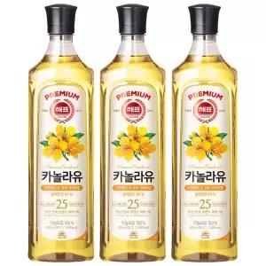 사조 해표 카놀라유 900ml x 3개 / 식용유 유지류 오일 기름