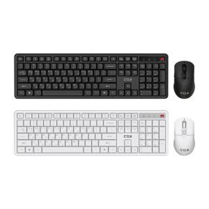 COX CKM40W 저소음 무선 키보드 마우스 세트 (블랙)