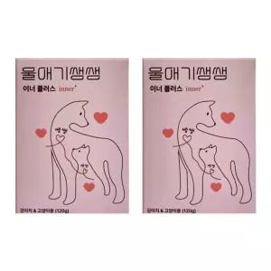 디어랩스 울애기쌩쌩 이너플러스 강아지 고양이 영양제 120g 2박스