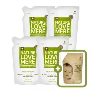 네이쳐러브메레 아기 식기세정제 액상리필형 500ml 4팩 (GIFT) 오리지널향 세제 리필 500ml 1팩