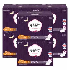좋은느낌 오리지널 오버나이트 14개입 6팩 (총84개)