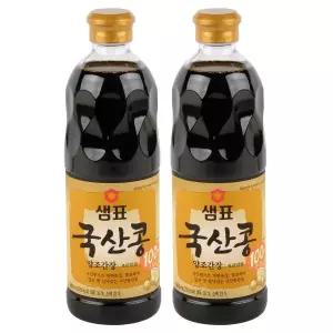 샘표 국산콩 양조간장 프리미엄 860ml 2개