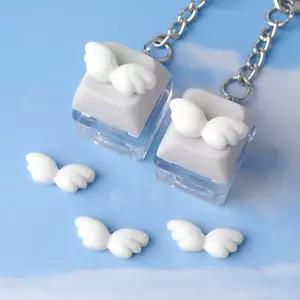 싼비즈 [6425-25]아크릴 키캡파츠 탑꾸재료 천사날개 19x7.8mm ,1개