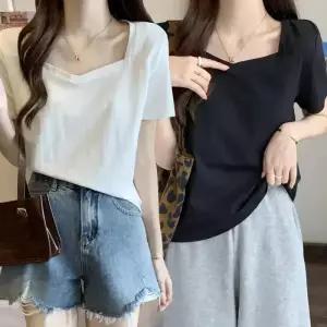 더벨러리 여성 스퀘어넥 반팔 티셔츠 BCT1455 / 매일 손이가는 기본티 / 입점기념 여름베스트 모음