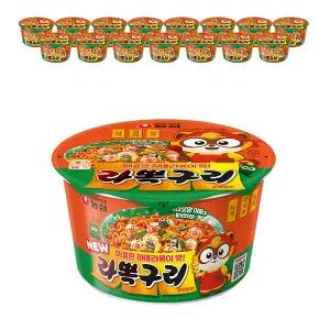 [소비기한 임박] 농심 라뽁구리큰사발면 105g, 16개