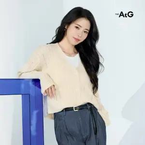 더엣지 [2만원인하] 26SS 프렌치 린넨혼방 디스트로이드 가디건