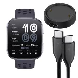 어메이즈핏 빕 6 호환 2핀 USB-C 라운드 크래들 충전 케이블 1m