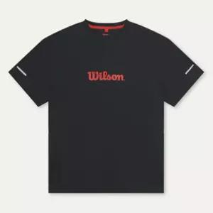 윌슨 퓨어드라이 블락 티셔츠 B1 W261001TTS21 BLK RED WHT