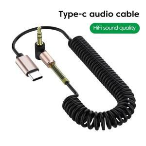 헤드폰 헤드셋 스피커용 AUX 오디오 케이블 어댑터  USB C에서 3.5mm 잭  와이어 코드  C타입 컨버터