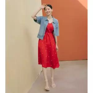 갤러리아 [SI][26S/S] 자수 디테일 슬림 원피스 (SCOAE25220)