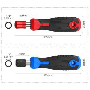 1pc 1/4'' 육각 스크루드라이버 핸들 마그네틱 스크류 비트 홀더 셀프 잠금 어댑터 소켓 렌치 도구