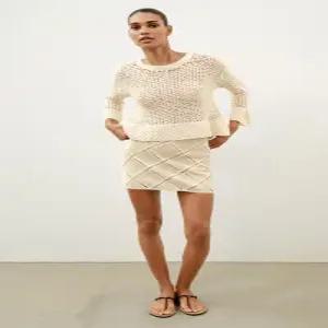 [정품] 자라 스커트 치마 데일리 원피스 ZARA 크로셰 패치워크 - 크림 8779/188/712