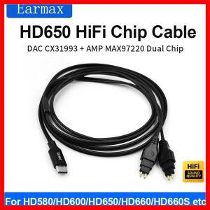 전문 오디오 디코더 이어폰 케이블, 젠하이저 HD650 HD660S 용 TYPE-C USB-C, CX31993 MAX97220 칩