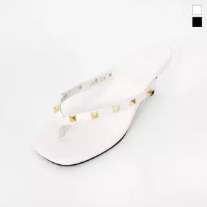 미르바네스슈즈 골드메탈 쪼리 뮬_5.5cm