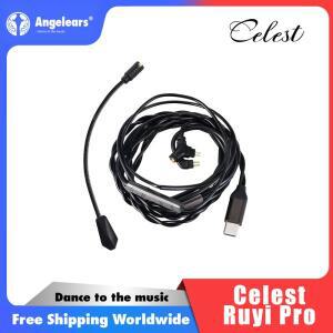 Kinera Celest Ruyi Pro Type C 이어폰 케이블 붐 분리형 마이크 0.78mm/MMCX 게임용 헤드셋