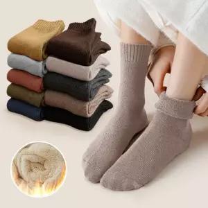 노마진/창고정리 [5+5] 심플도톰 기모양말 컬러혼합 남녀공용 양말세트 (총 10켤레)