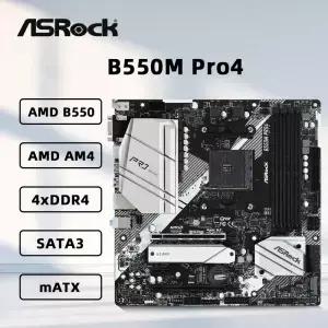 ASRock B550M 4 마더보드는 AM4 Ryzen 9 5900X 3900X 7 5800X3D 5700X3D 5 5600X C AMD B550 DDR4 HDMI