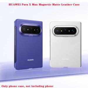 오리지널 HUAWEI Pura X Max 가죽 마그네틱 폰 케이스 마그네틱 흡착 디자인 보호 케이스
