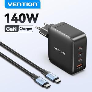 벤션 140W GaN 충전기 키트 USB C타입 아이폰17 16 15 14 Pro Max 아이패드 삼성 노트북 PD3.0 QC4.0 휴대