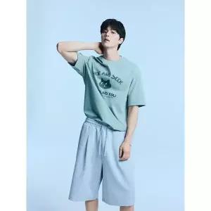 [폴햄]남성 더블니트 턱 6부 버뮤다 팬츠 PHG2PT1750_P425726303