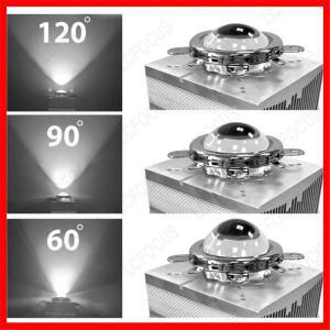 44mm LED 렌즈 1 세트 60 90 120도 광학 유리 + 50mm 미러 콜리메이터 20W 30W 50W 100W COB 칩에 적합한