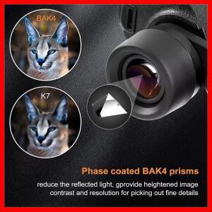 고출력 16x50 ED 쌍안경 (성인용) FMC BAK4 프리즘 장거리 관측 방수 망원경 (조류 관찰, 사냥용)
