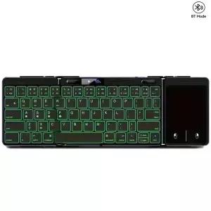 터치 패드 또는 숫자 키보드가 있는 접이식 블루투스 무선 충전식 Windows iOS Android Mac용
