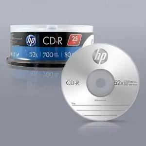 HP Media CD-R 52x 700MB 25p 케익 케이스-WD62CE7