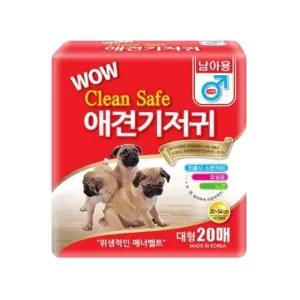 강아지 기저귀 대형 20매 1P 수컷 일회용 마킹 패드 강아지국내기저귀 (WEDEFD0)