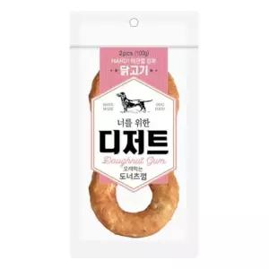 너를 위한 디저트 오래먹는 도너츠껌 닭고기2P 껌간식베스트 껌간식가격비교 (WF0A900)