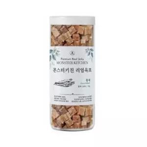 고품질 큐브형 소프트 육포 애견 칭찬 훈련 간식 황태 1kg (WE70219)