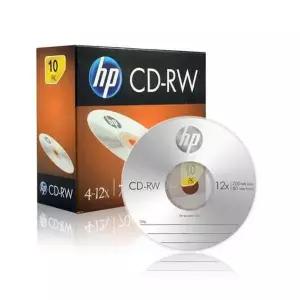 HP Media CD-RW 4-12x 700MB 1P 슬림 케이스 10장-WD62CEE__