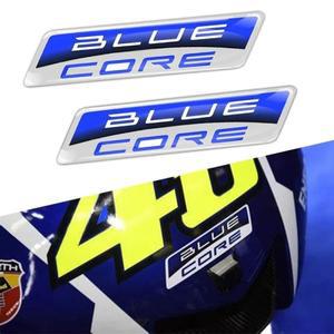 3D 블루 코어 데칼 스티커 모토 레이싱 팀 오토바이 케이스 가와사키 Z900 혼다 CBR 야마하 R1 R6 스즈키
