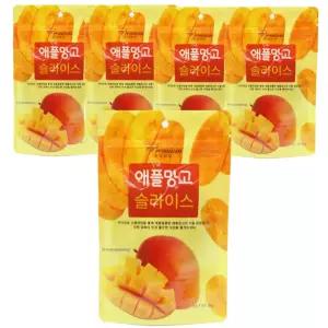 건망고 함량 95% 말랭이 베트남 말린 애플망고 슬라이스 80g, 5개
