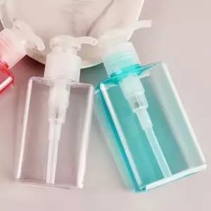 150ml 투명 펌프 공병 디스펜서 사각 바디워시용기 펌핑공병 펌핑용기 (WEE5BC4)