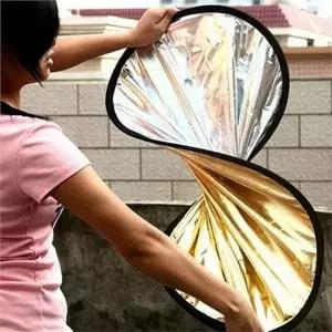 [골드스마일]사진 반사판 60cm 접이식 반사판 촬영용 휴대용 야외 조명 악세사리