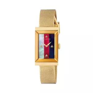 구찌 MUST IT_ YA147410 G프레임 여성 메탈 쿼츠 21x34mm