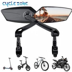 자전거 백미러 핸들바 반사경 360 ° 회전식 광범위한 후방 시력 MTB 산악 도로 주행 안전