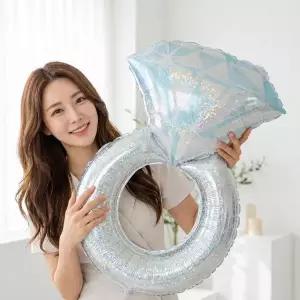반지 은박 풍선 프로포즈 브라이덜샤워 웨딩 결혼식 파티