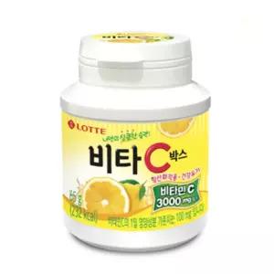 루리점빵 롯데 비타C박스 대용량사탕 65g 12개 입가심사탕 통사탕